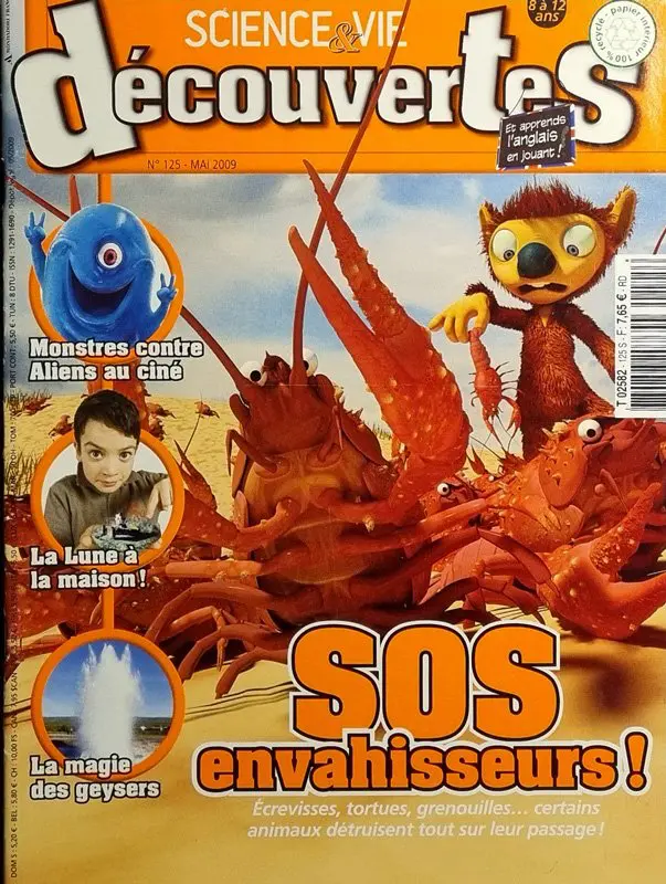 Couverture numéro 125 du Magazine Science et Vie Découvertes. Titre : SOS envahisseurs !