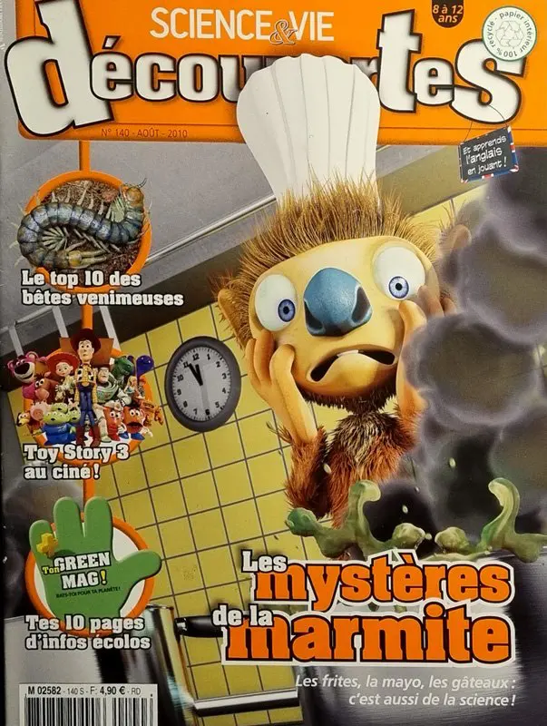 Couverture numéro 140 du Magazine Science et Vie Découvertes. Titre : les mystères de la marmite !