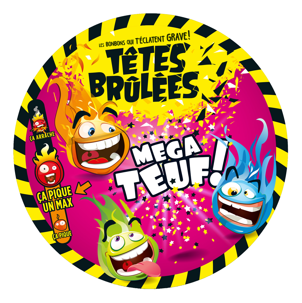 Photo du pack de bonbons Megateuf de la marque Têtes Brûlées