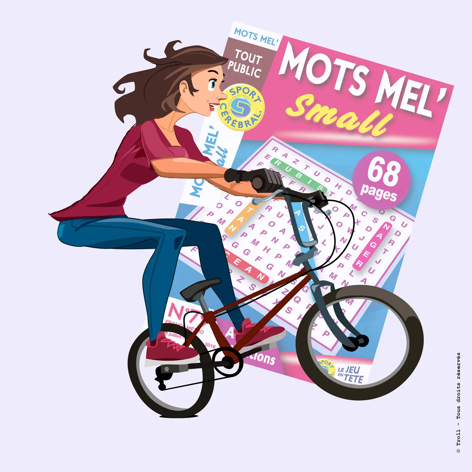 Fille qui fait une roue arrière en vtt