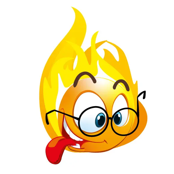 Illustration cartoon de Prof la Tête Brûlée